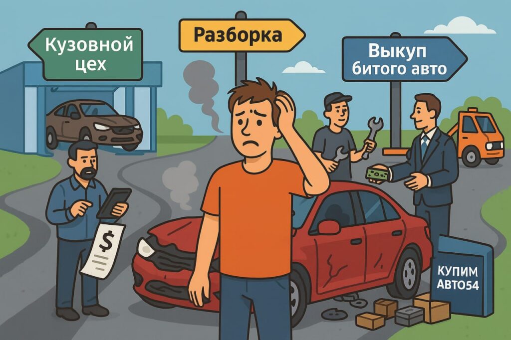 Выбор после ДТП: ремонтировать машину, разобрать на запчасти или продать